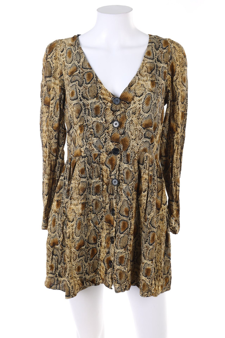 ZARA TRF - Mini Dress with Animal Print - M