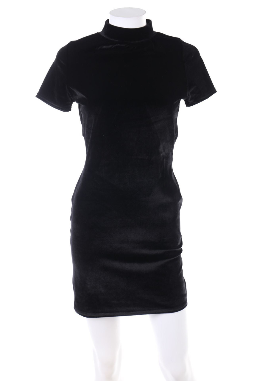 MISSGUIDED - Velvet Mini Dress with Cut-Out - D 36