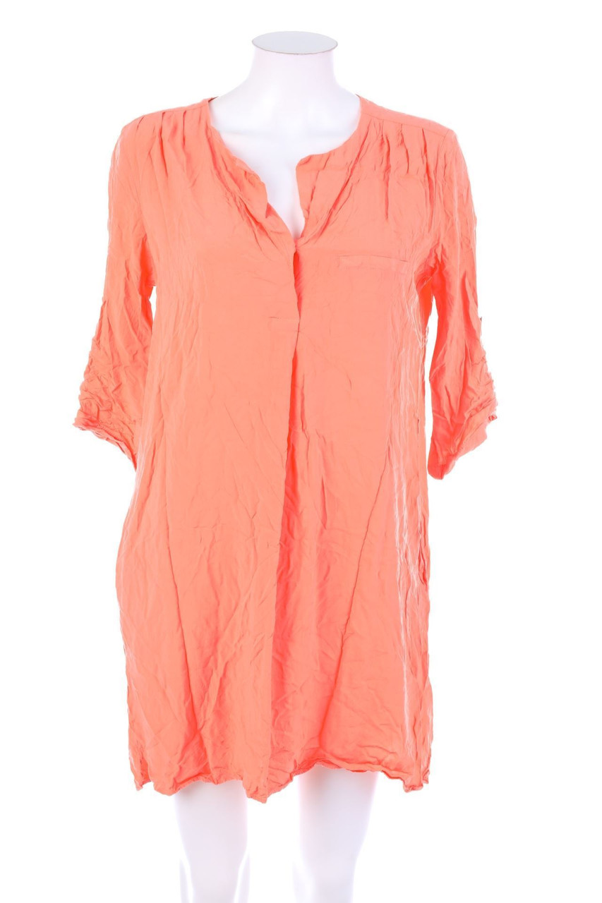 Love MANGO basic - Mini Dress with 3/4-Sleeves - M