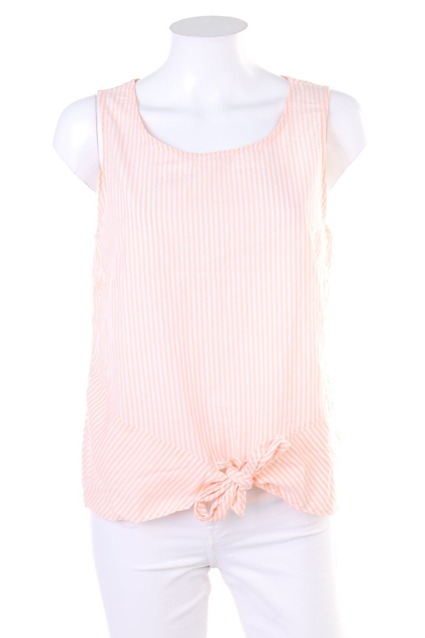 blue motion - Blusentop mit Streifen zum Knoten - S