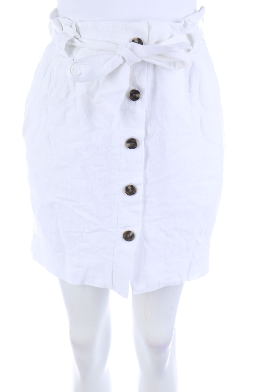 H&M - Minirock mit Knöpfen zum Knoten - D 34