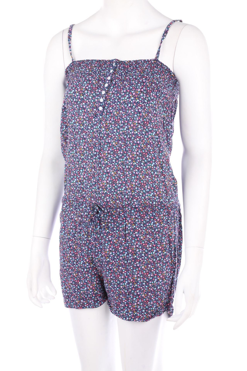 H&M DIVIDED - Träger-Playsuit aus Viskose mit floralem Muster - D 38