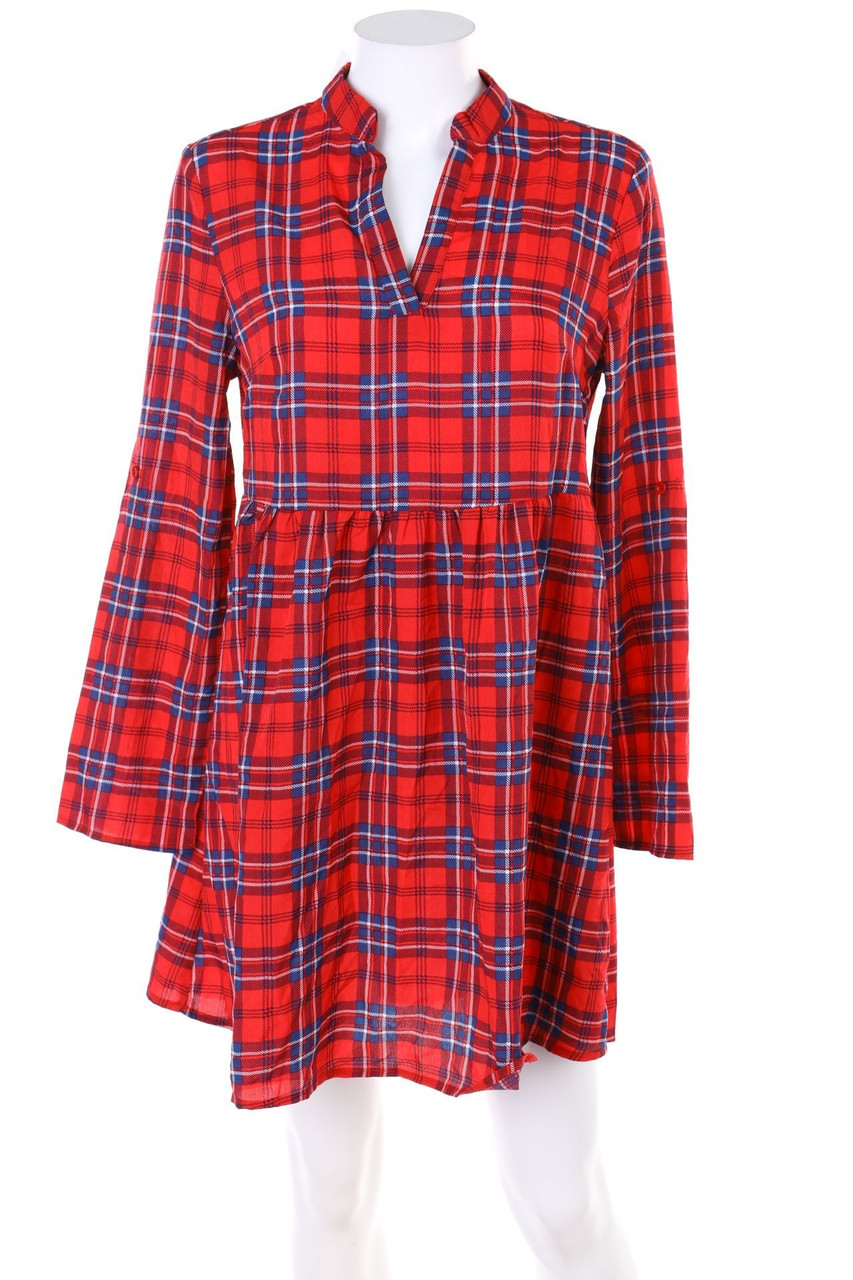 SHEIN - Minikleid mit Karo-Muster - S