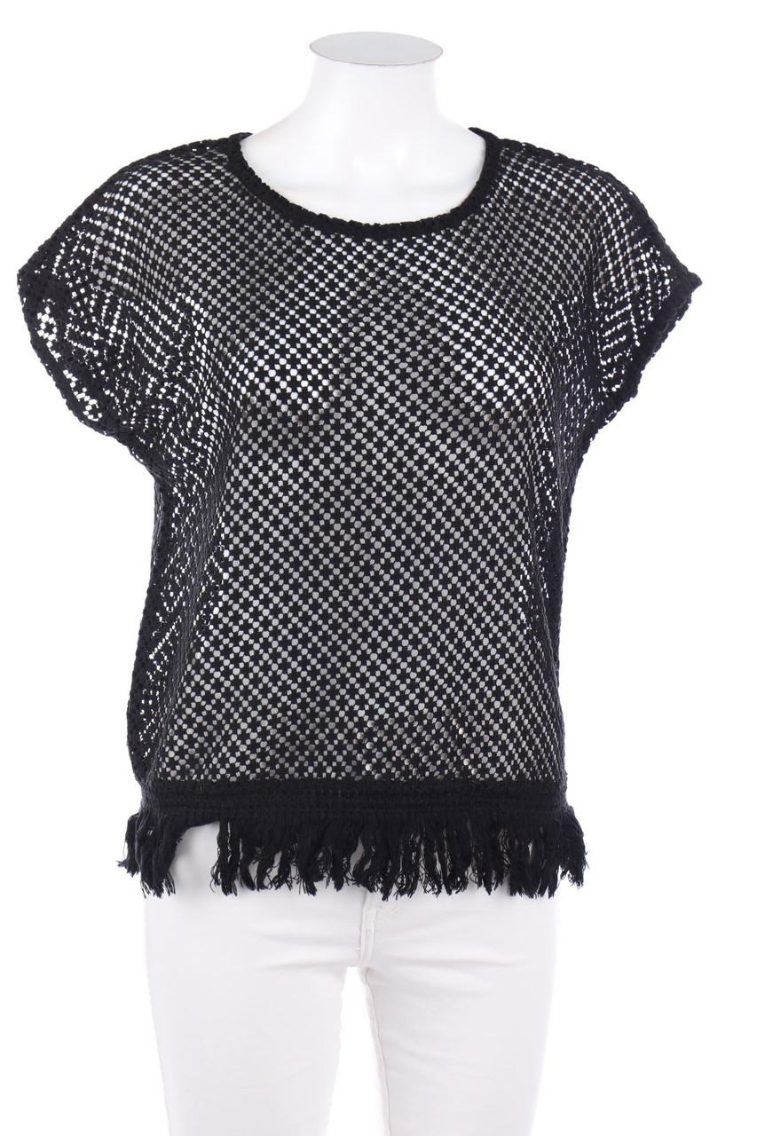 esmara - Boho-Shortsleeve-Shirt with Fringes - XS