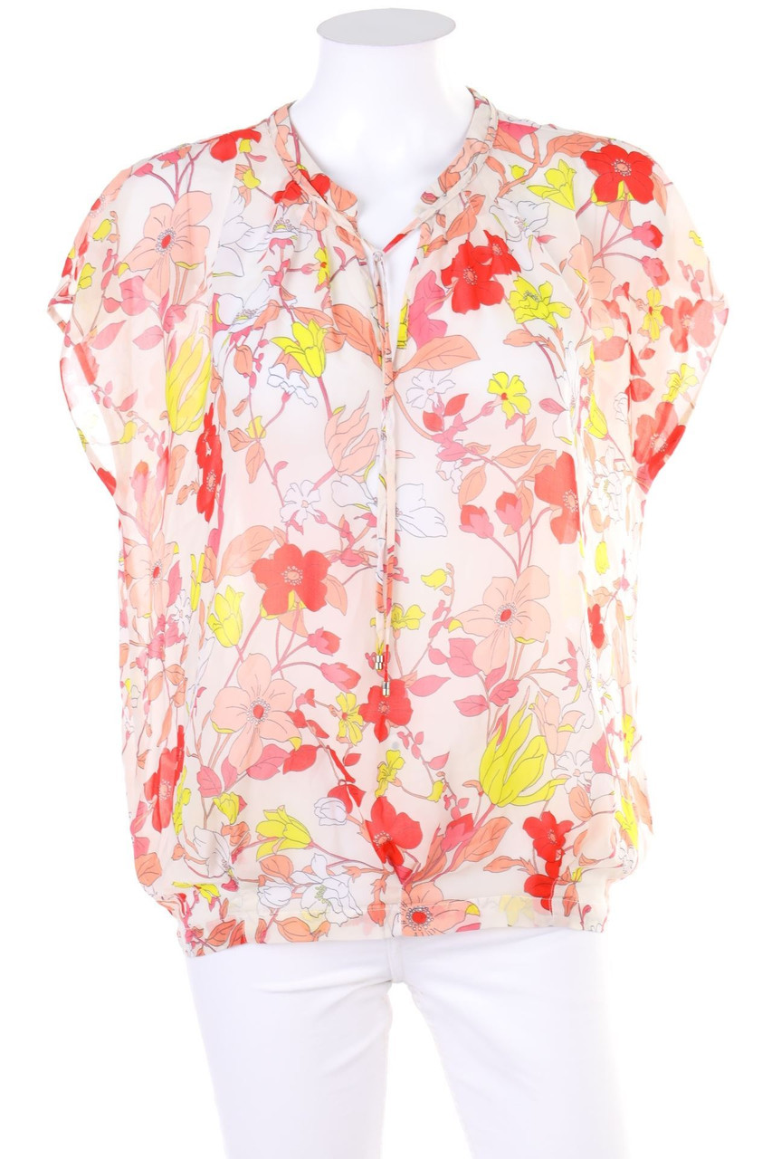 orsay - Shortsleeve Blouse with Flower Print - D 38