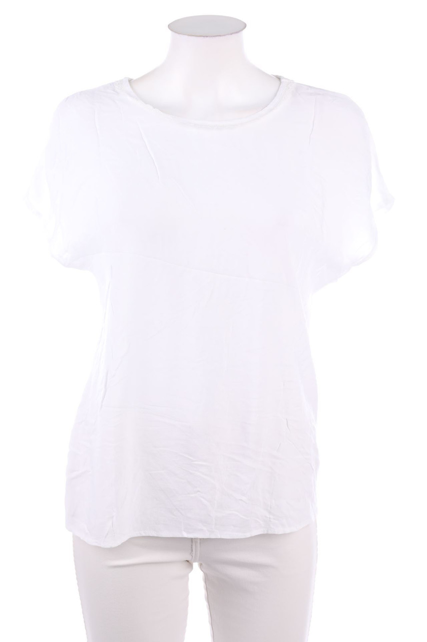 VERO MODA - Kurzarm-Shirt mit Spitze - XS