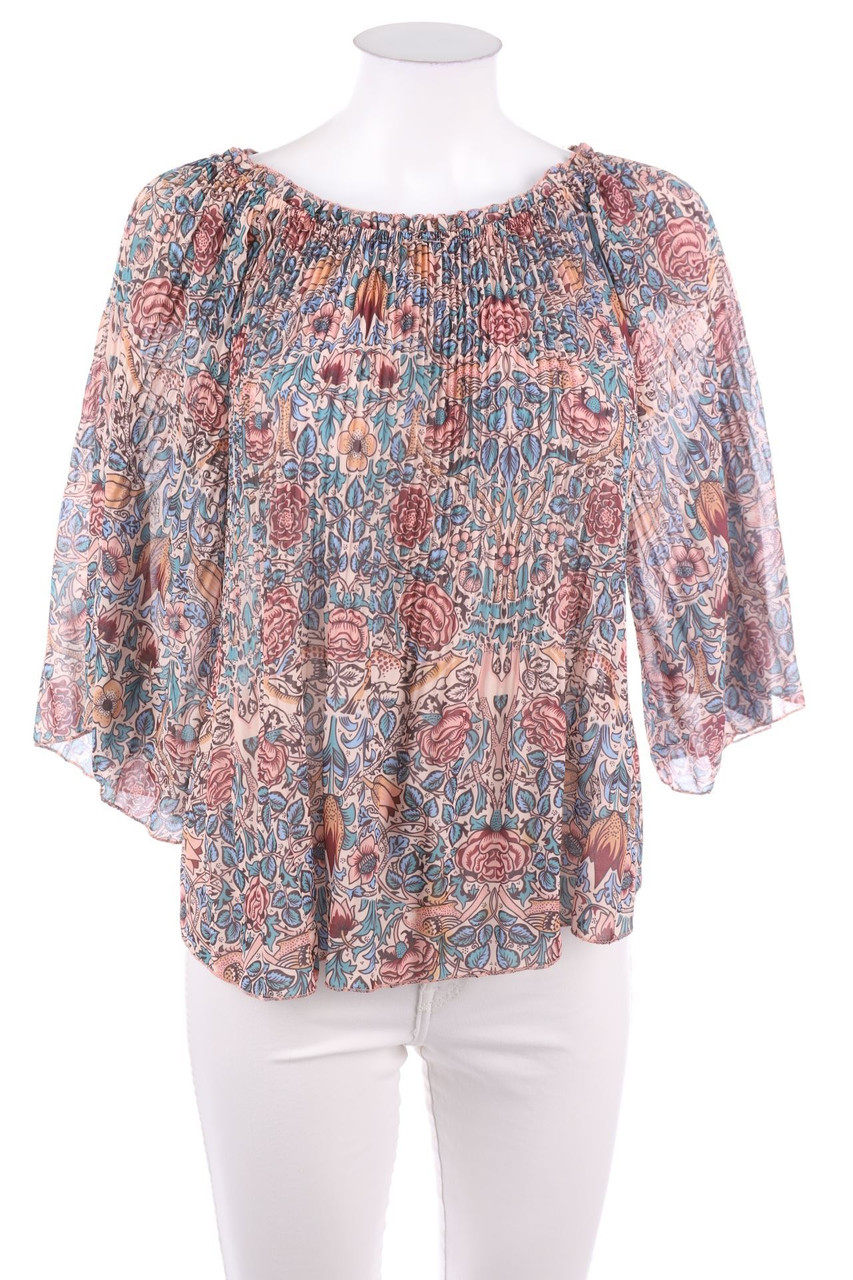 zebra - Off-the-shoulder blouse with Flower Print - XS
