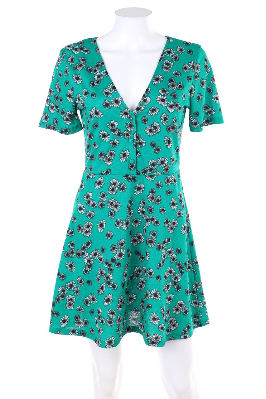 No Label - Skater Dress with Flower Print - S