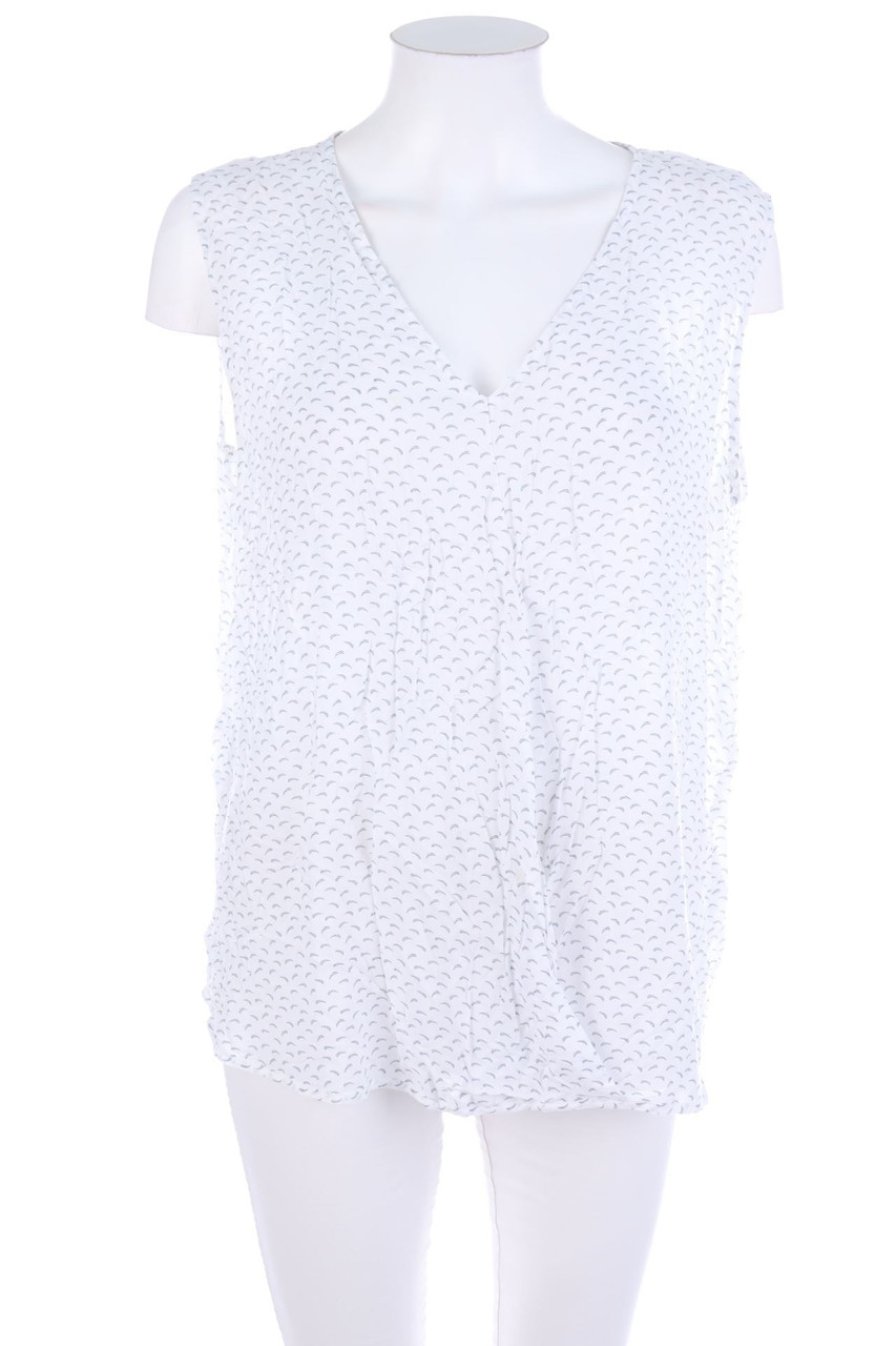 re.draft - Print-Blouse Top, Viscose - XL