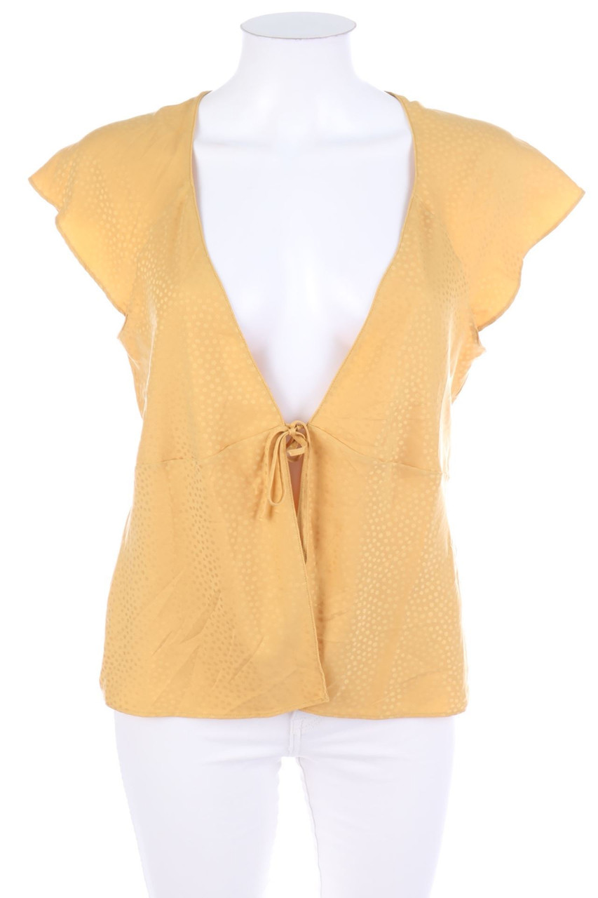 OYSHO - Satin-Bluse zum Knoten - S