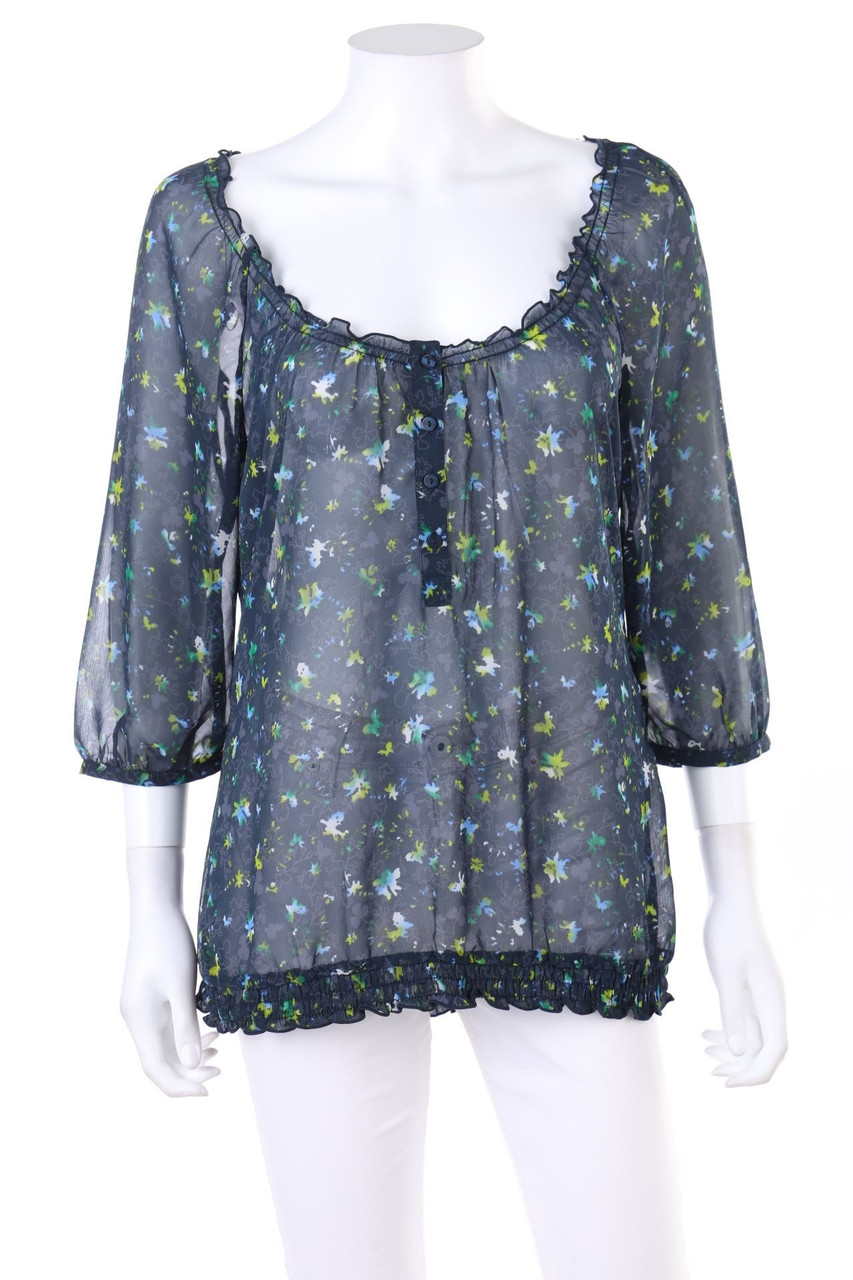 ESPRIT - Bluse mit Rüschen - D 34