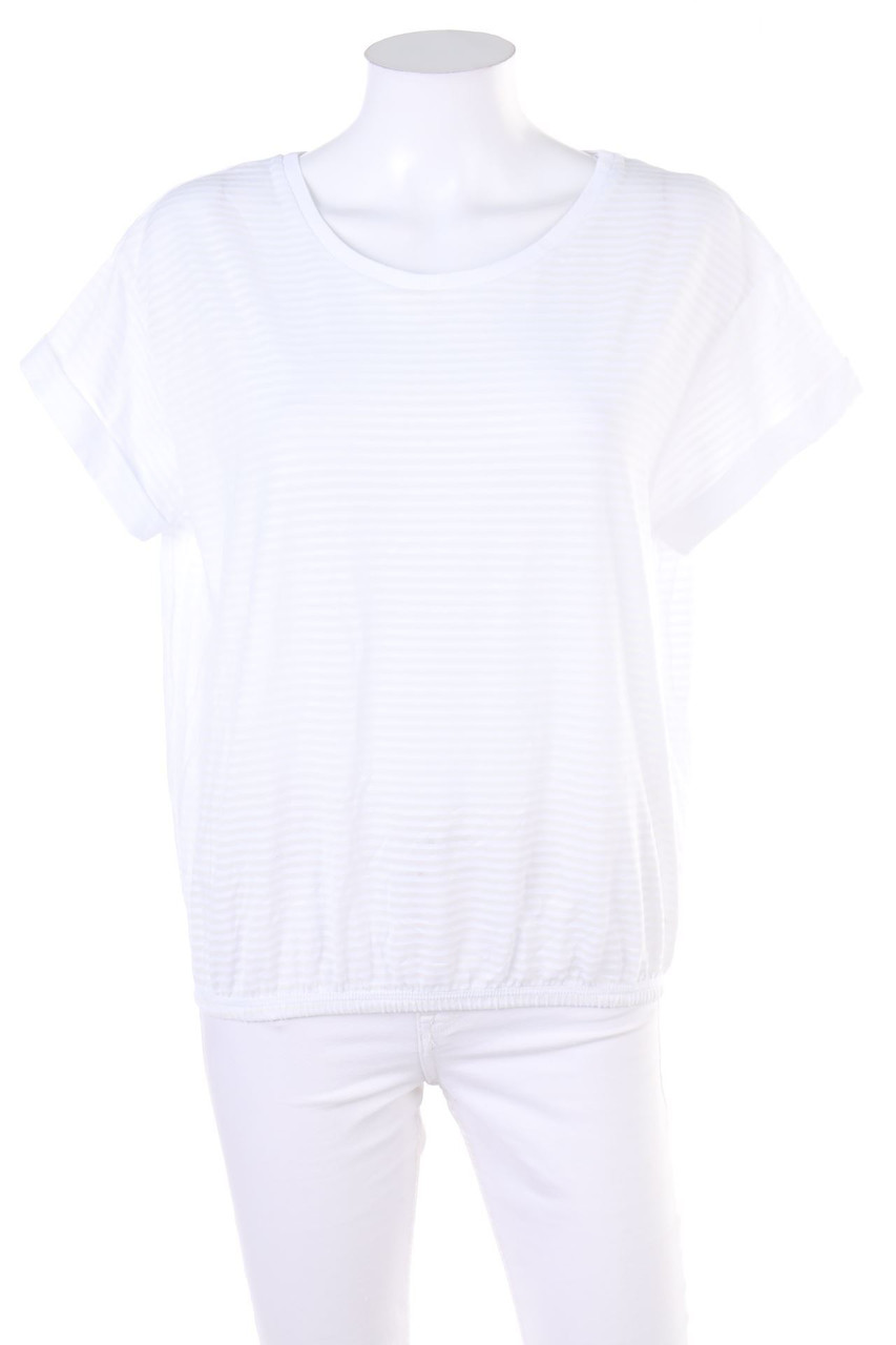 BROADWAY - Kurzarm-Bluse mit Streifen - M