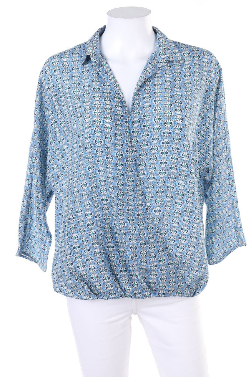 ZARA - Bluse in Wickel-Optik mit Batwing-Ärmeln - S