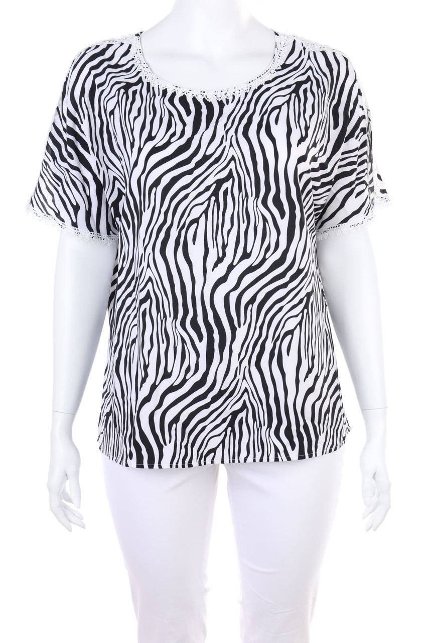 SHEIN CURVE - Bluse mit Animal-Print - XXXL