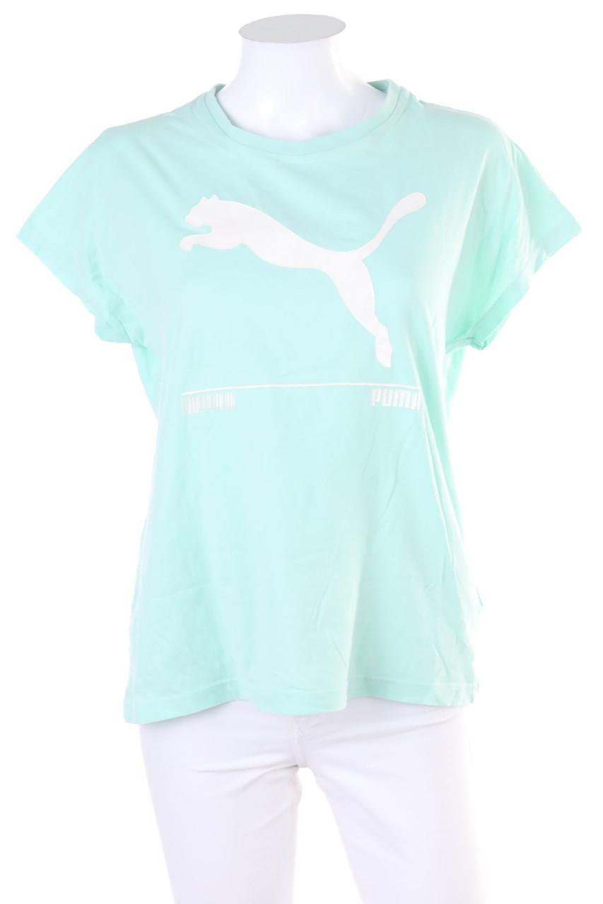 PUMA - Sport T-Shirt mit Logo-Print - XS