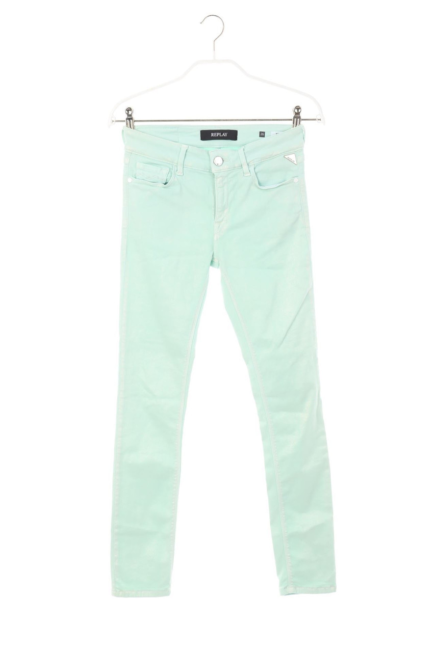 REPLAY - Coated Skinny-Jeans mit Metallic-Effekt - W26