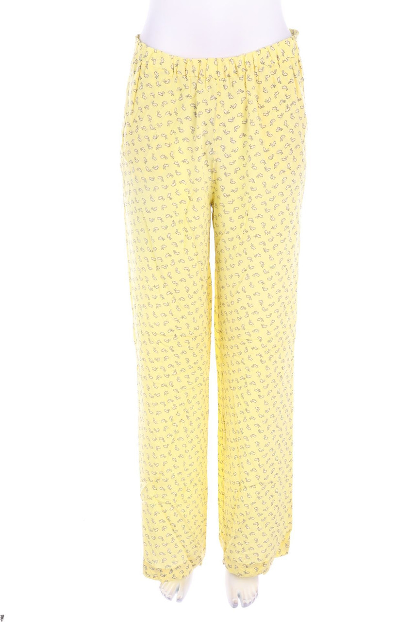 ASPESI BLU - Seiden-Hose mit Print - D 36