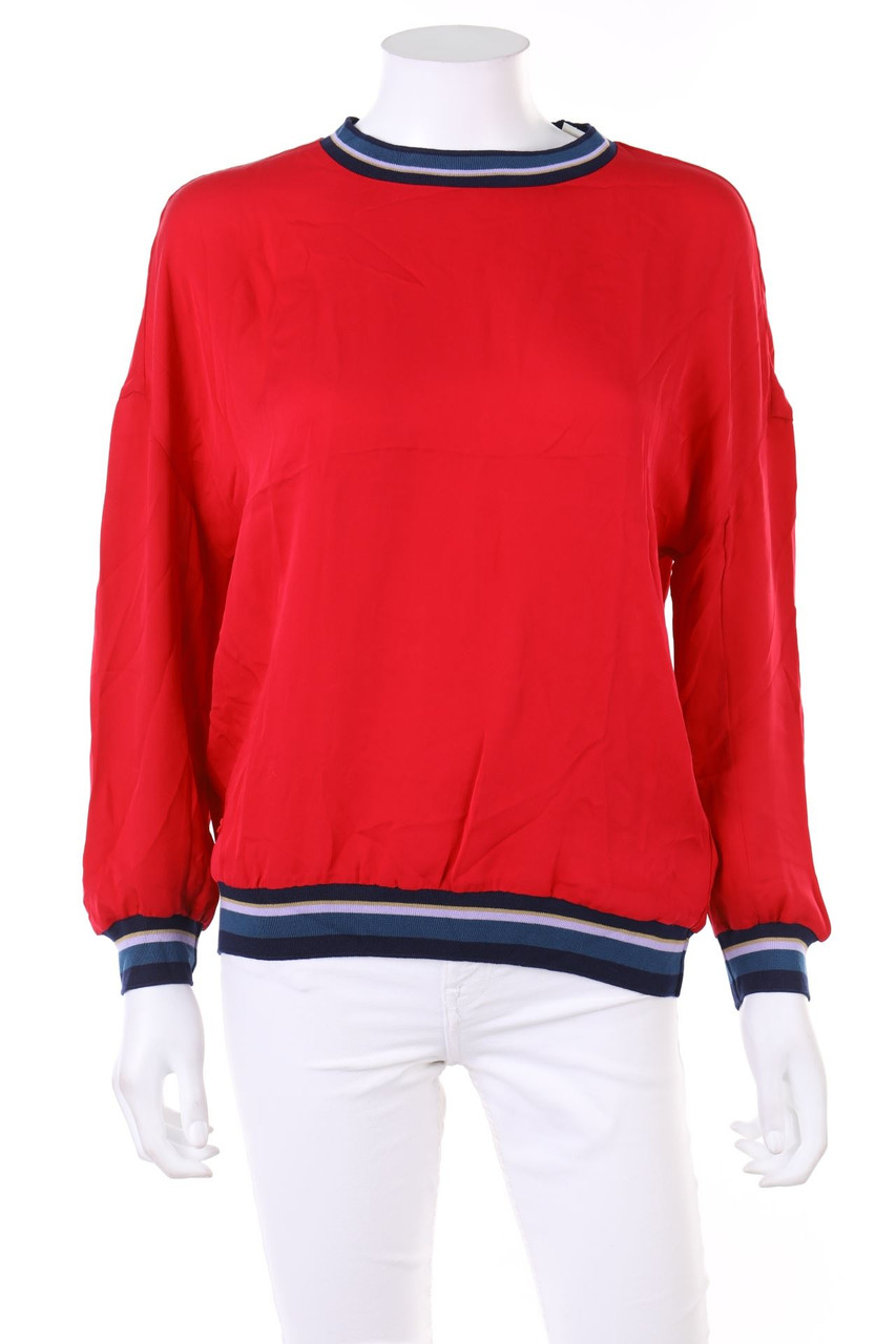 LACOSTE - Silk Blouse with Logo Patch - D 32