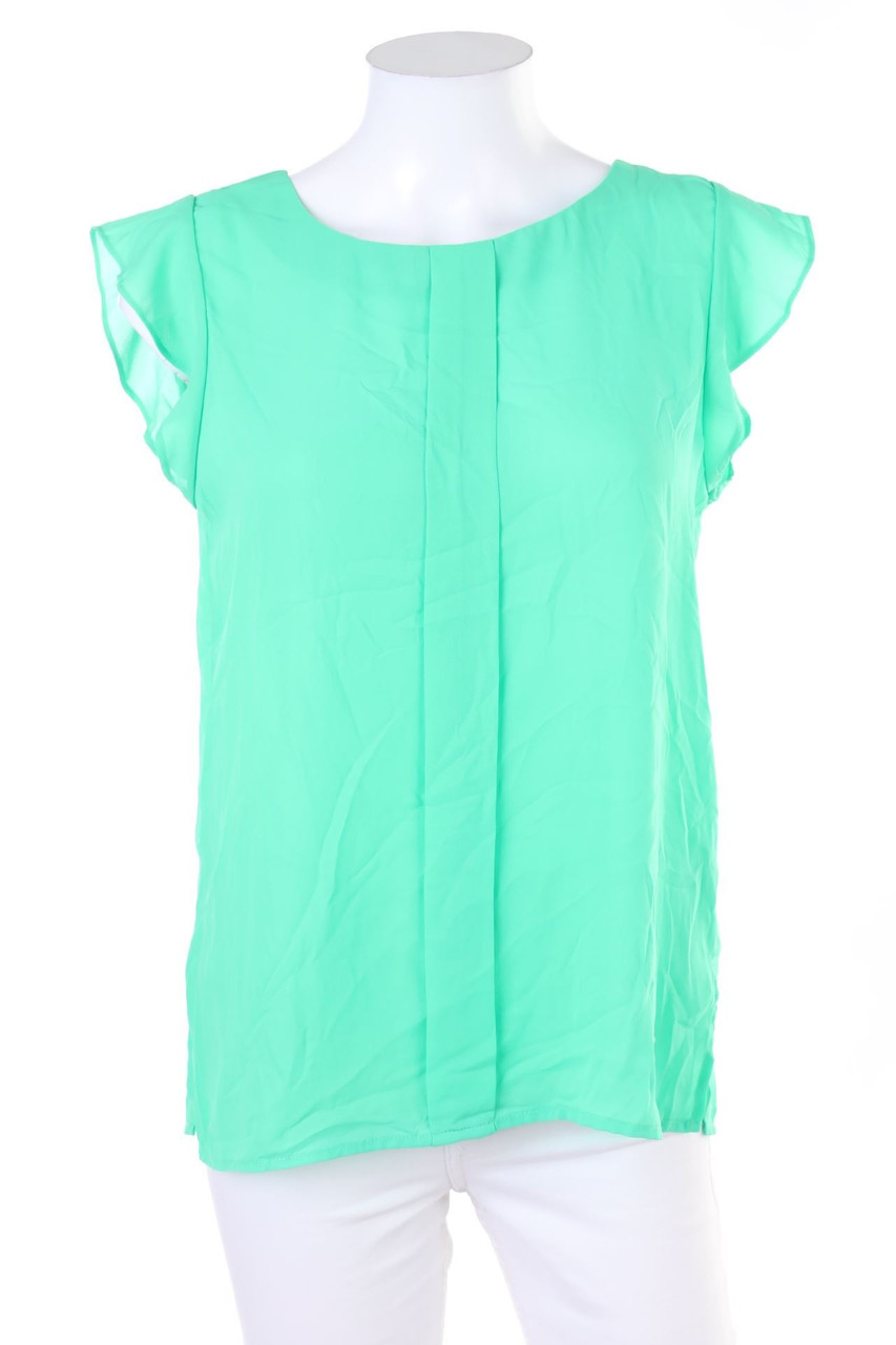 Top Secret - Shortsleeve Blouse with Logo Application - D 38