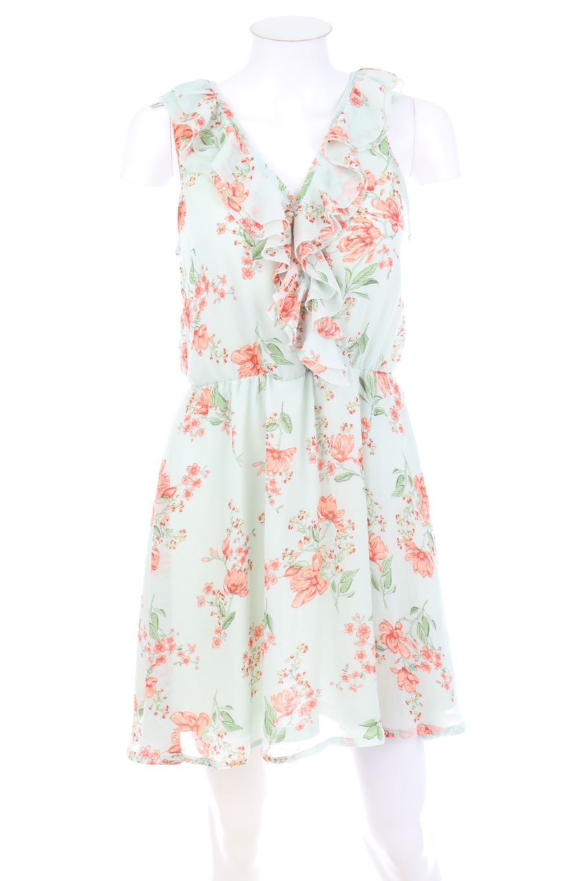 H&M DIVIDED - Minikleid mit Blumen-Print - D 36