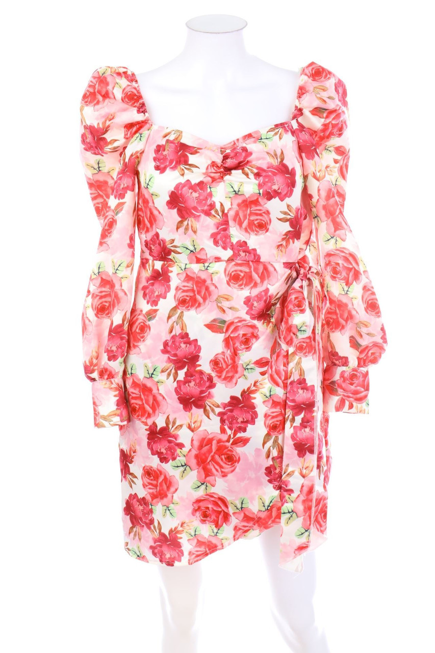 Boohoo - Cocktailkleid mit Blumen-Print - D 36