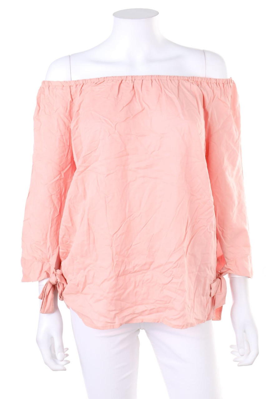 blue motion - Off-the-shoulder blouse with Bow - M