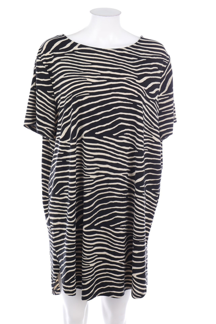 H&M - Kleid mit Animal-Print - XL