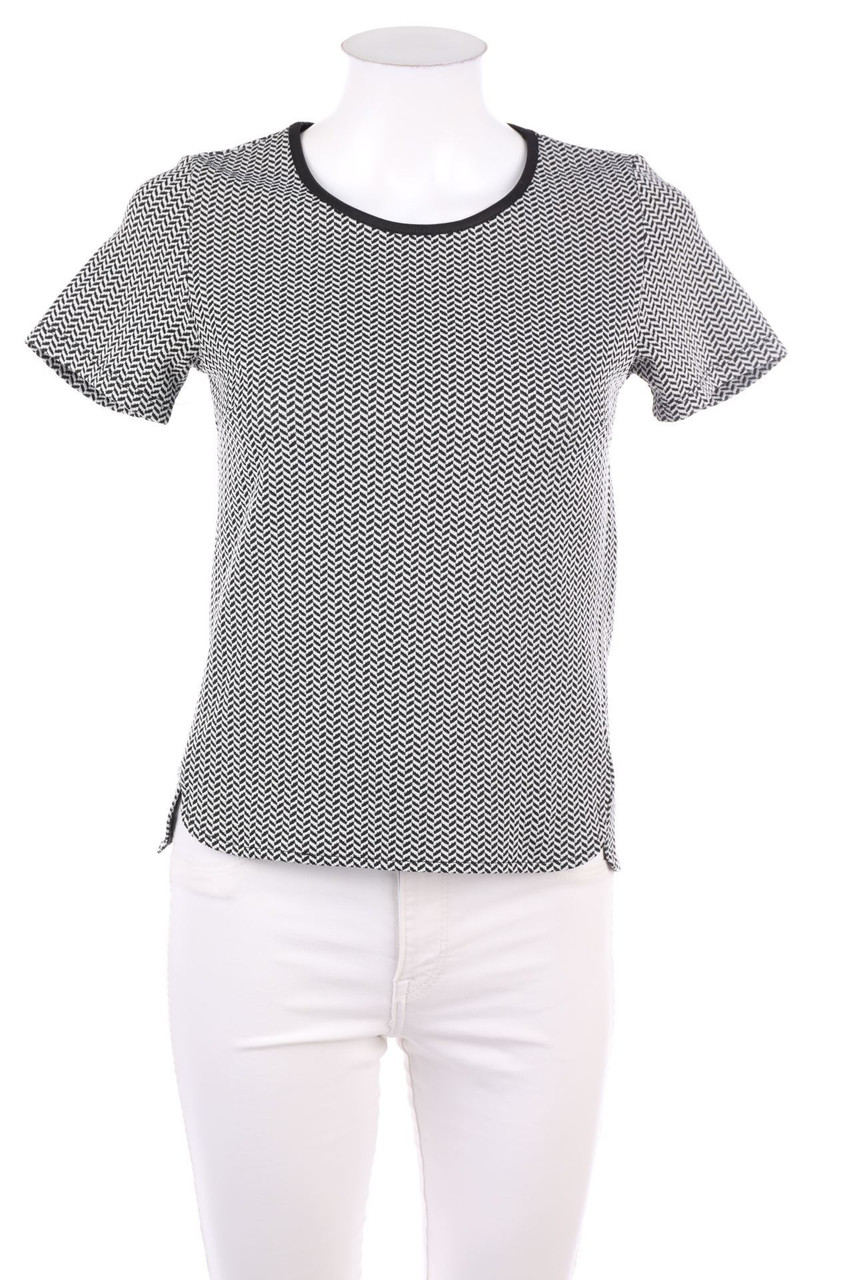 Pimkie - Kurzarm-Shirt mit Zickzack-Muster - XS