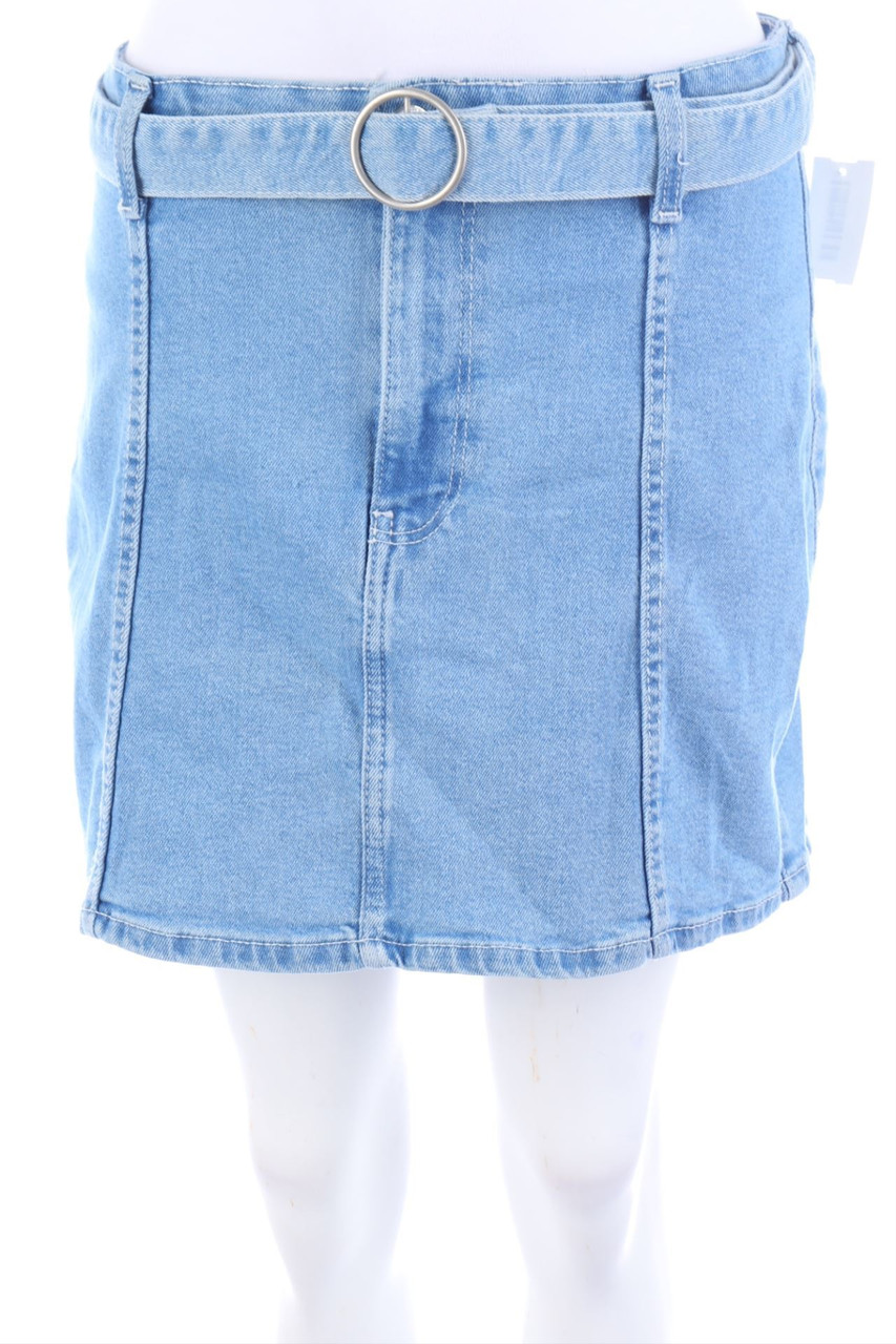 Bershka - Denim Skirt with Belt - D 36