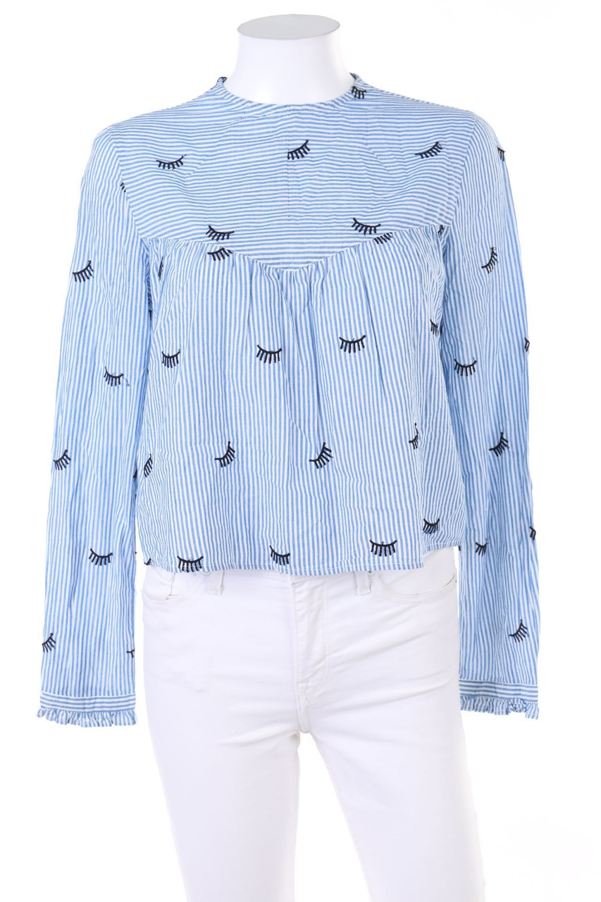 Bershka BSK GIRL - Blouse with Embroideries - XS