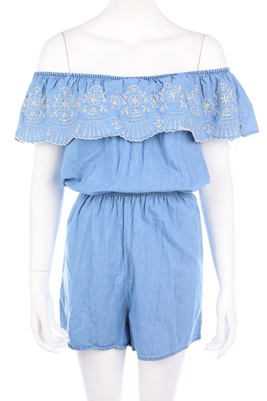 No Label - Carmen-dress with Embroideries - D 40