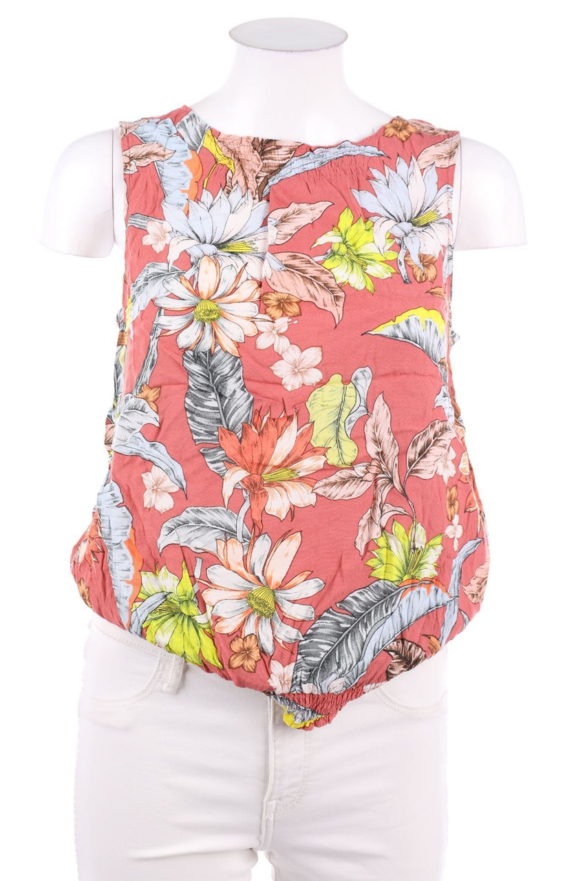 ESPRIT de corp - Blusentop aus Viskose mit Blumen-Print - S