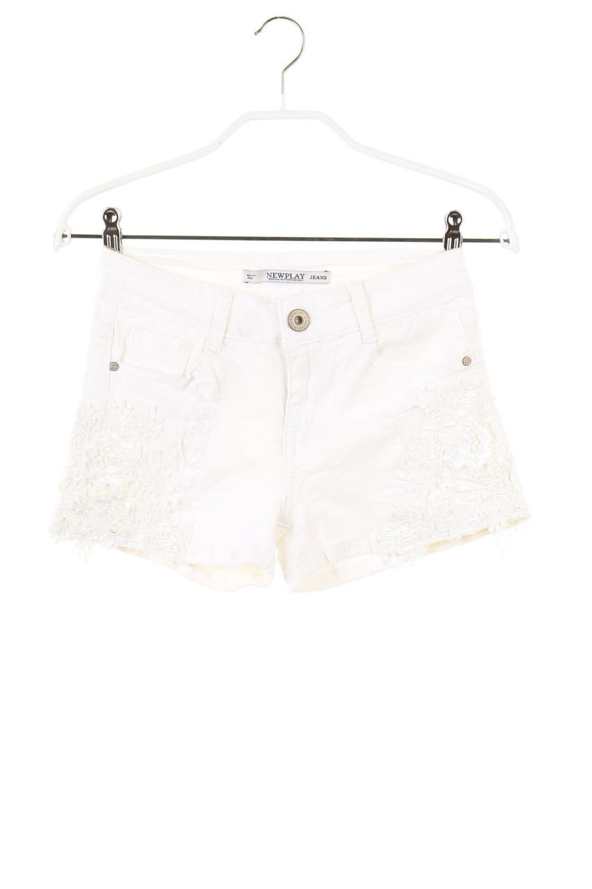 Newplay - Jeans-Shorts mit Spitze - S