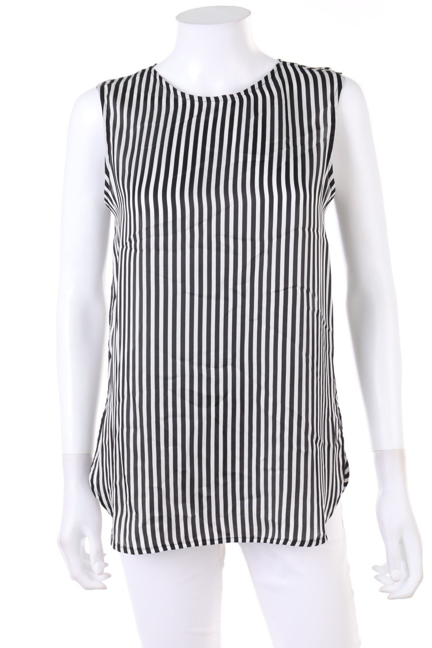 BLACKY DRESS - Blouse Top with Stripes - M
