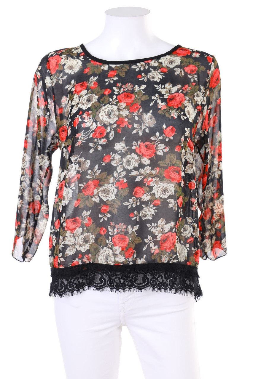 No Label - Print-Blouse with 3/4 Sleeve - D 36