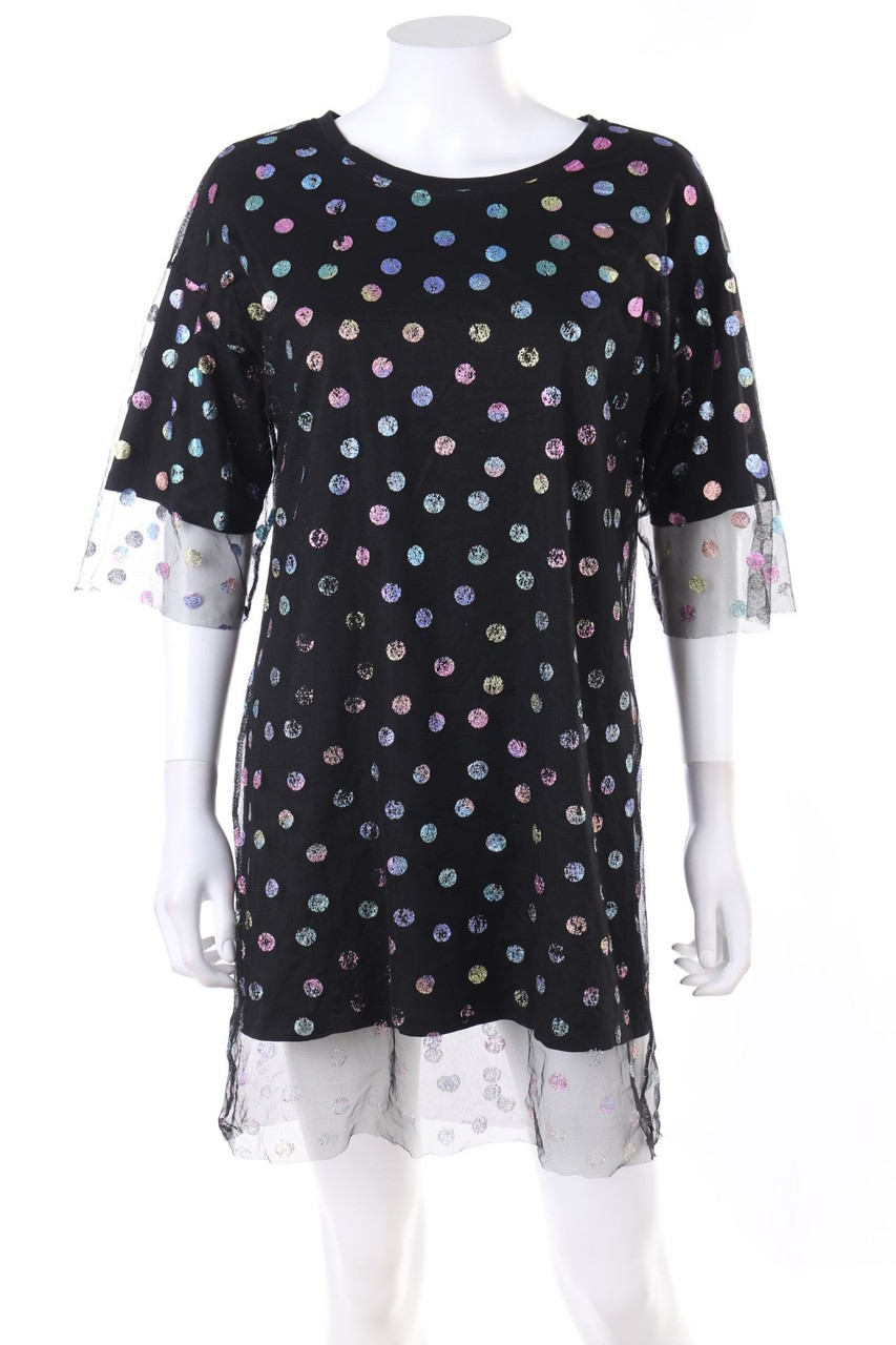 qed london - Tulle-Dress with Polka Dots - M