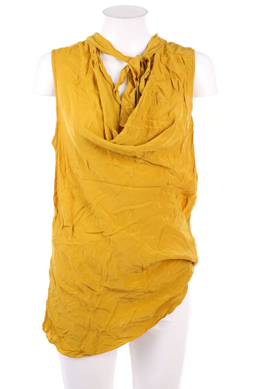 STILE BENETTON - Blouse Top with Pussy Bow - M