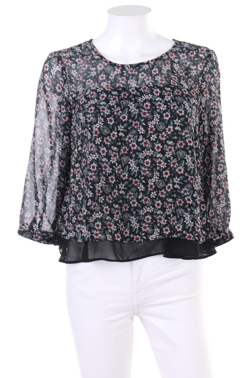 CLOCKHOUSE by C&A - Bluse mit Blumen-Print im Layer Look - D 38