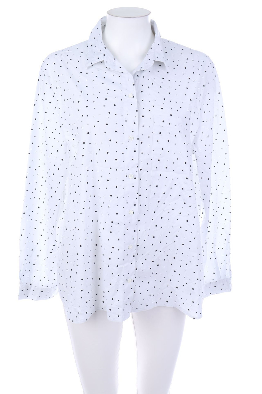 ZARA - Hemd-Bluse mit Punkten - L
