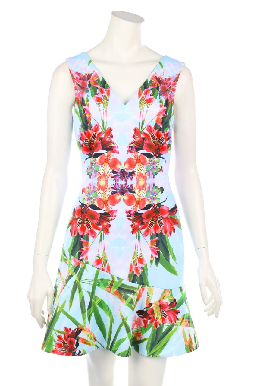 KAREN MILLEN - Dress with Flower Print - D 36