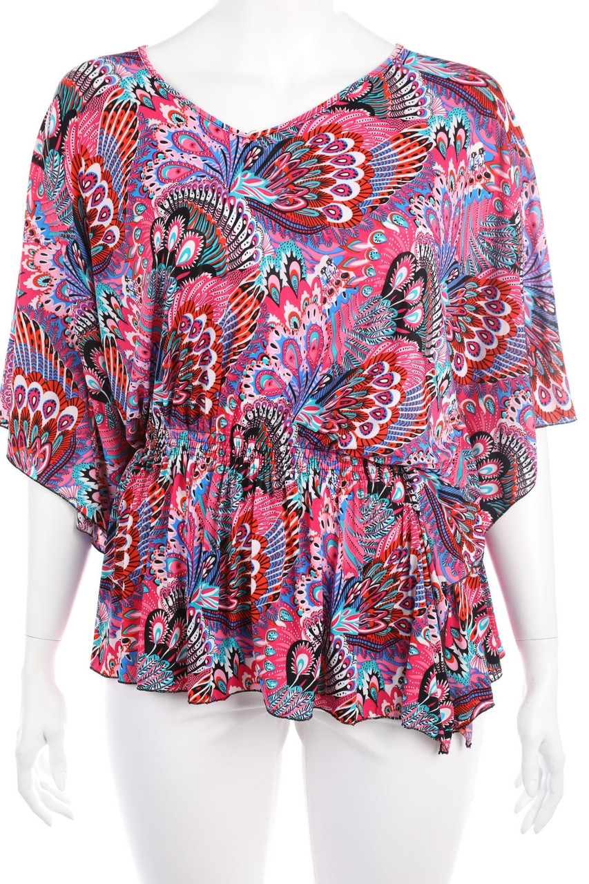 No Label - Tunic Blouse with Print - D 36