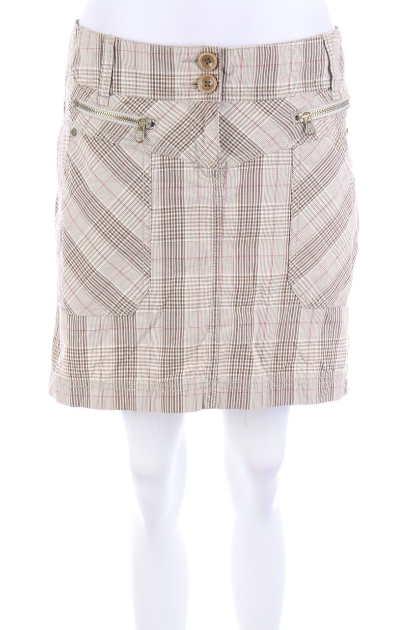 ESPRIT - Minirock mit Karo-Muster - D 38