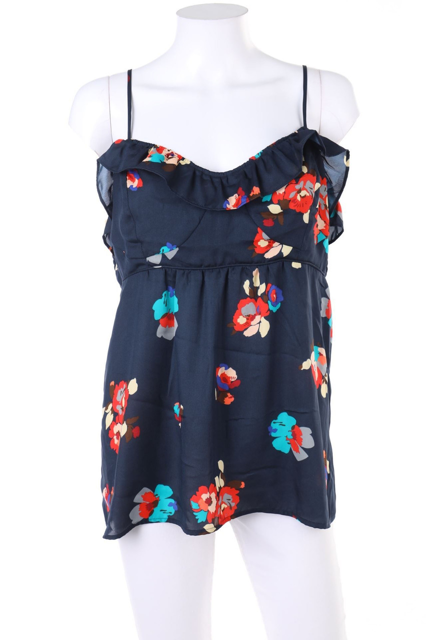 American Eagle - Volants-Blusentop mit Blumen-Print - XL