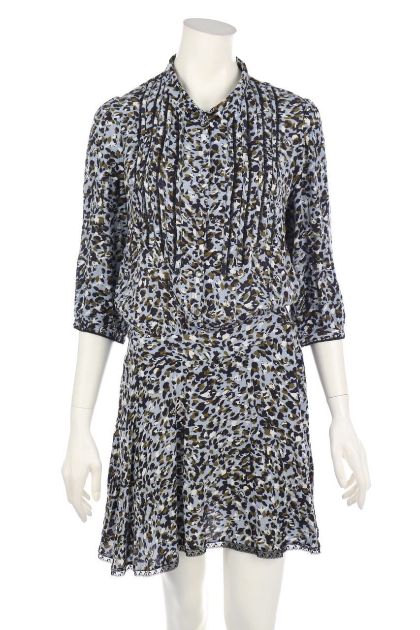 ZADIG & VOLTAIRE - Shirt Dress with Leo Print - S