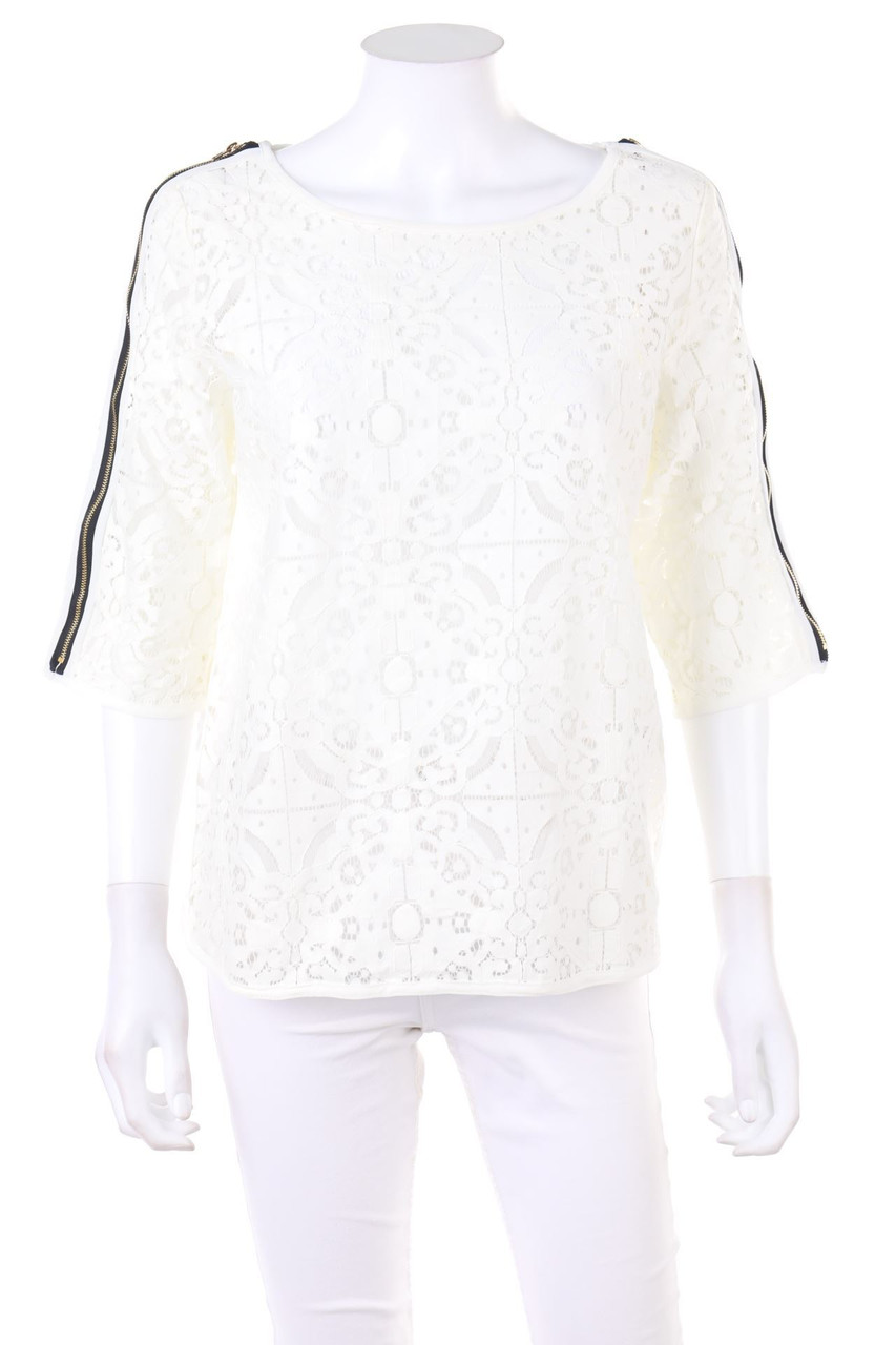 SOFIE SCHNOOR - Blouse with 3/4 Sleeve, Lace - S