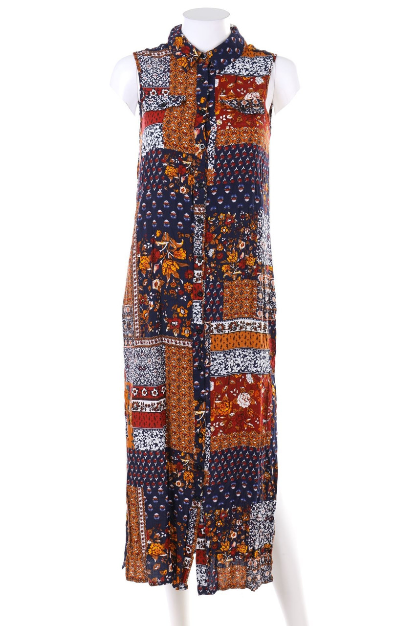 BRAVE SOUL - Shirt Dress with Flower Print - S