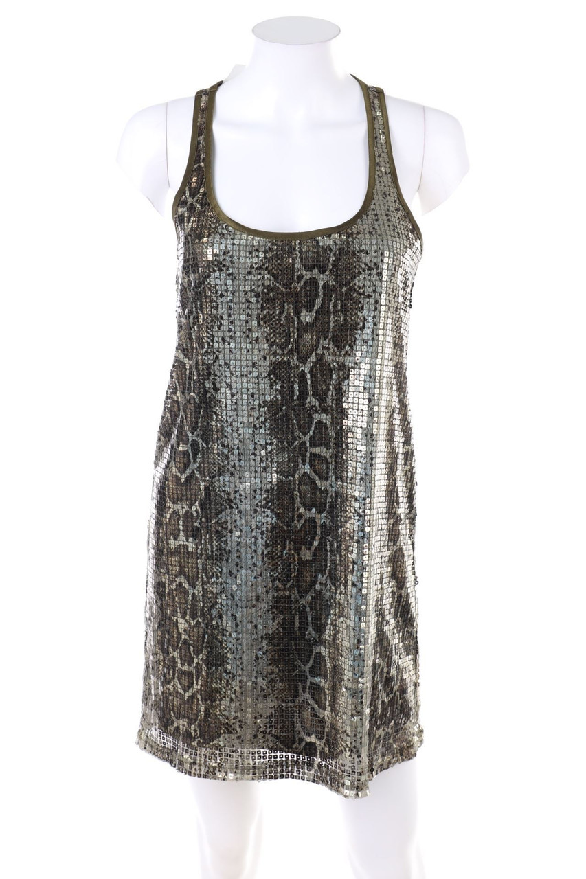 Bershka - Sequined Party Dress with Animal Print - D 36