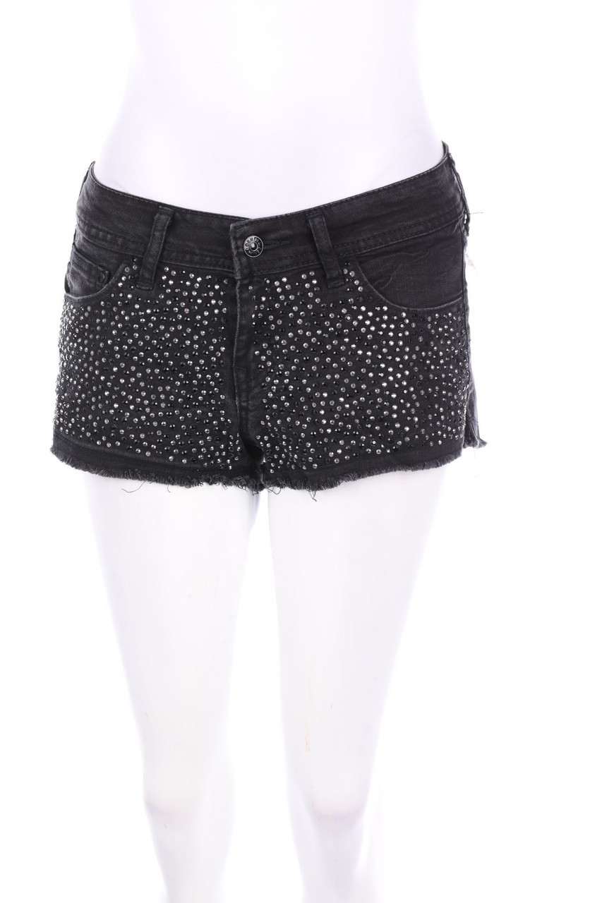 H&M &denim - Hotpants mit Applikationen - D 36