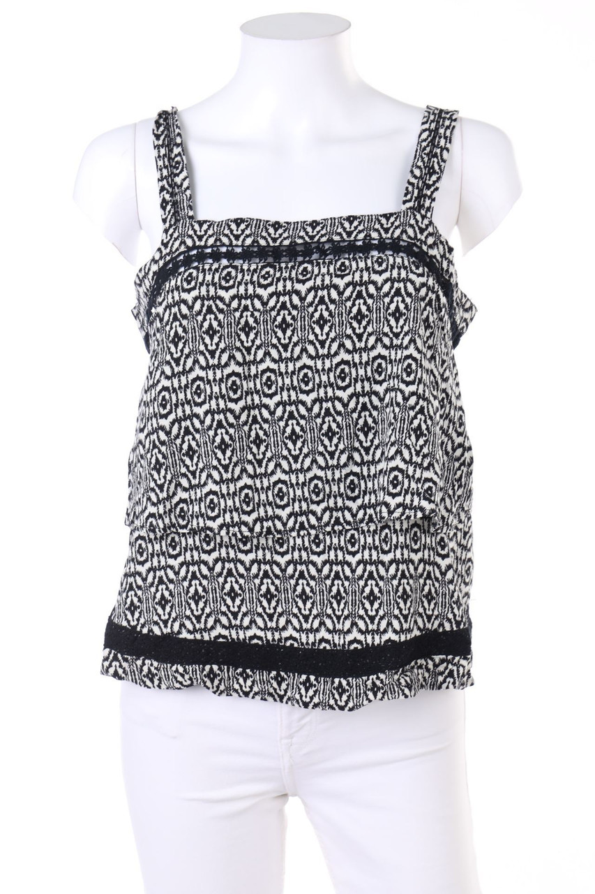 zebra - Print-A-line Top, Viscose - M