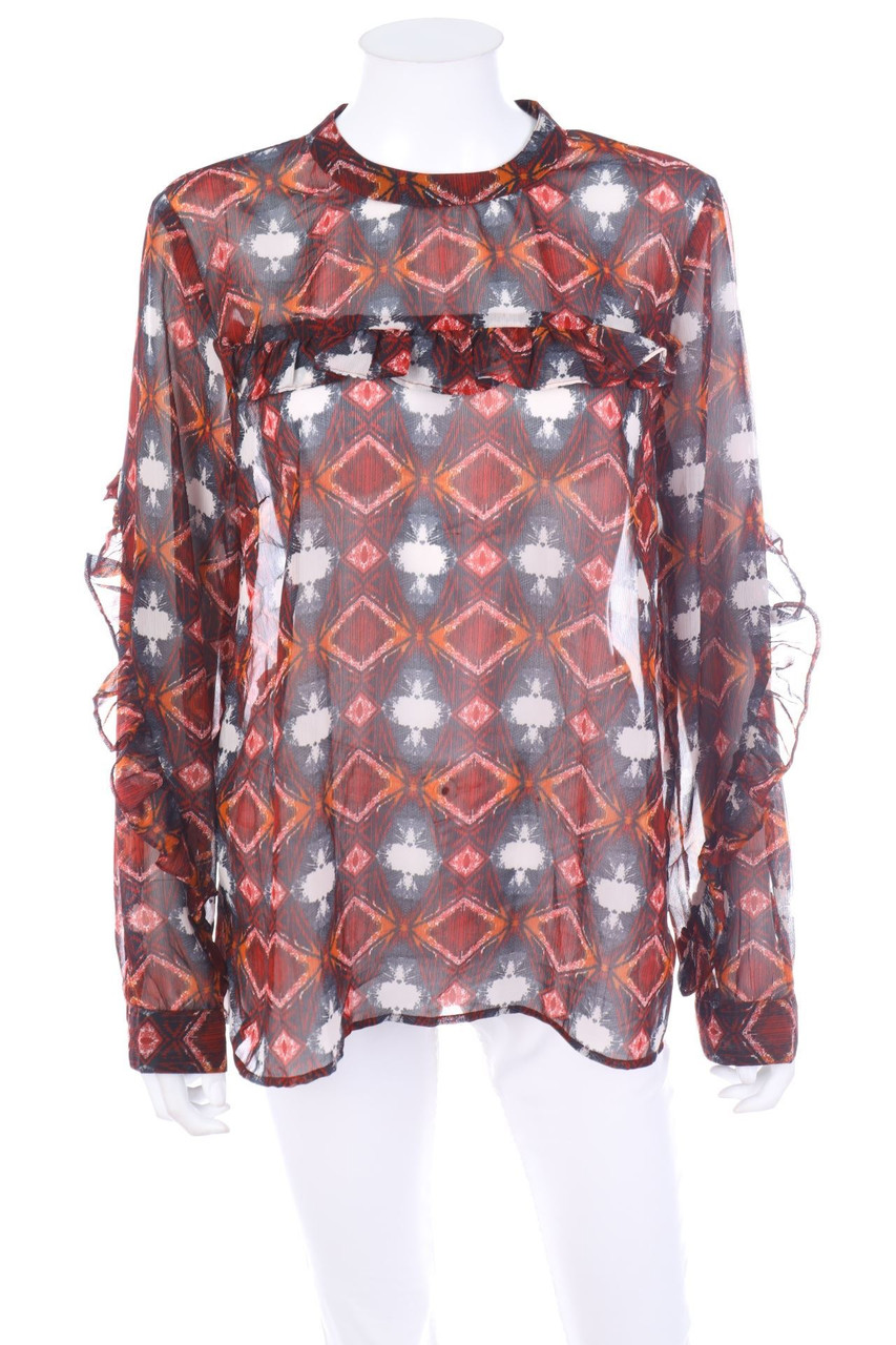 NICE & CHIC - Blouse with Volants - XXL